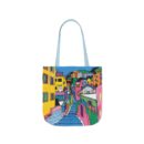 The hillside village in Korea Canvas Tote Bag, 5-Color Straps