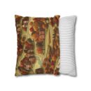 Map of Memories II Spun Polyester Square Pillowcase