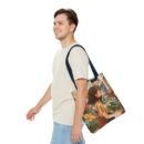 Girl and Flower Shop Tote Bag (AOP)