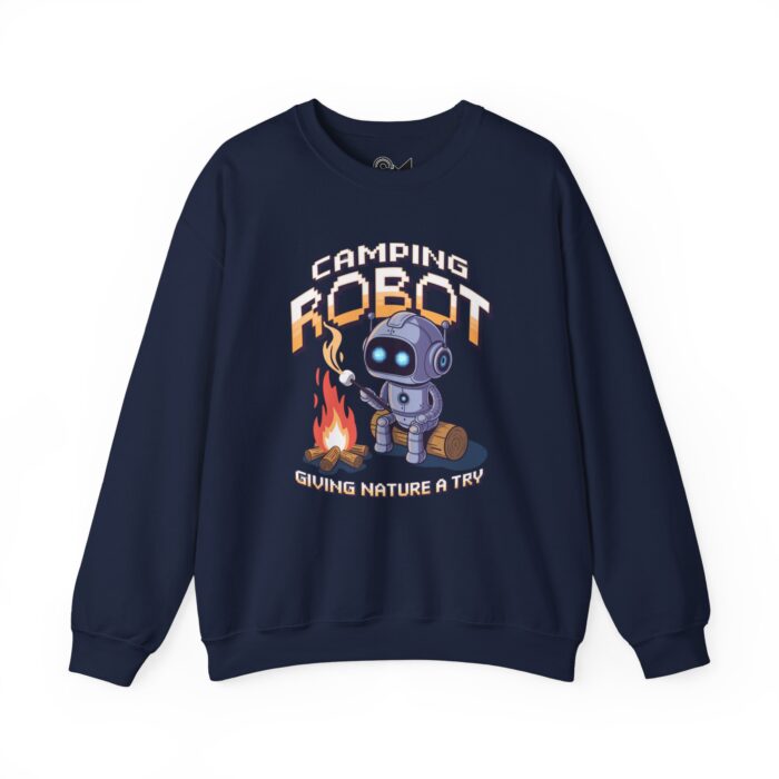 Camping robot Unisex Heavy Blend™ Crewneck Sweatshirt - Image 41