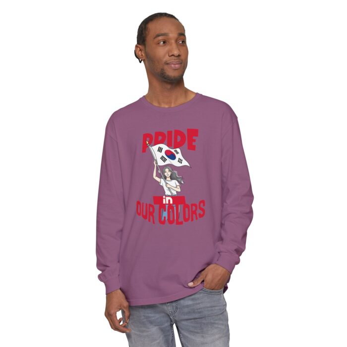 Pride in our colors Unisex Garment-dyed Long Sleeve T-Shirt - Image 23