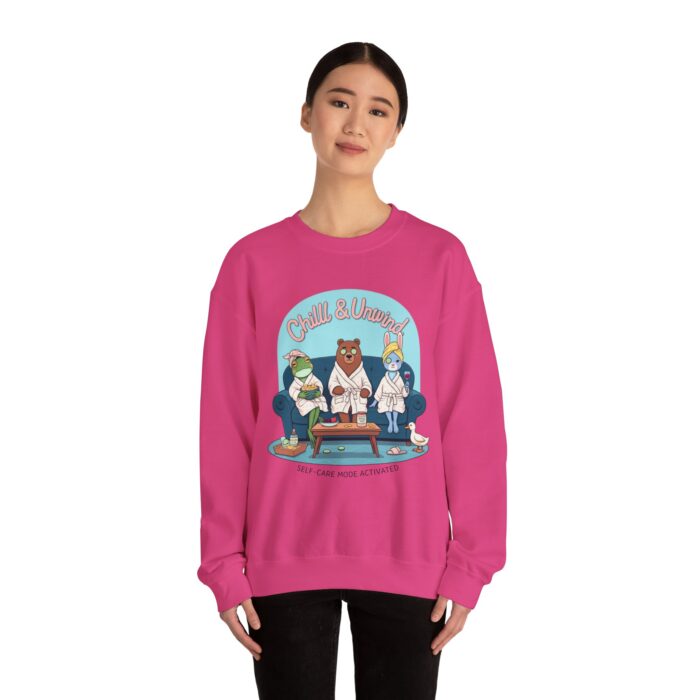 Chill & Unwind Unisex Heavy Blend™ Crewneck Sweatshirt - Image 36