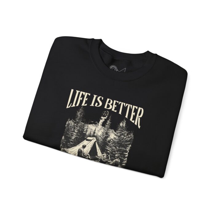 Life is better Unisex Heavy Blend™ Crewneck Sweatshirt - Image 3