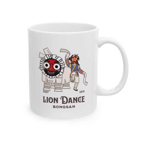 "meta_description": "'Lion Dance Ceramic Mug' - vivid colors, BPA-free ceramic, perfect for coffee enthusiasts.",