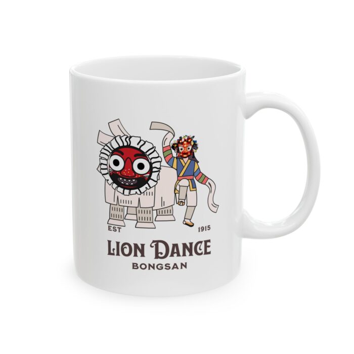"meta_description": "'Lion Dance Ceramic Mug' - vivid colors, BPA-free ceramic, perfect for coffee enthusiasts.",
