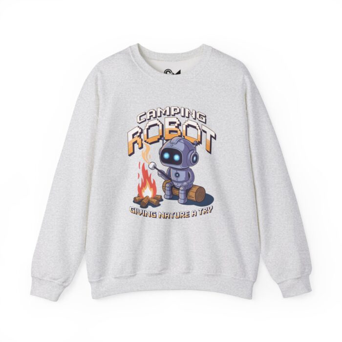 Camping robot Unisex Heavy Blend™ Crewneck Sweatshirt