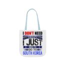 I don't need therapy Canvas Tote Bag, 5-Color Straps