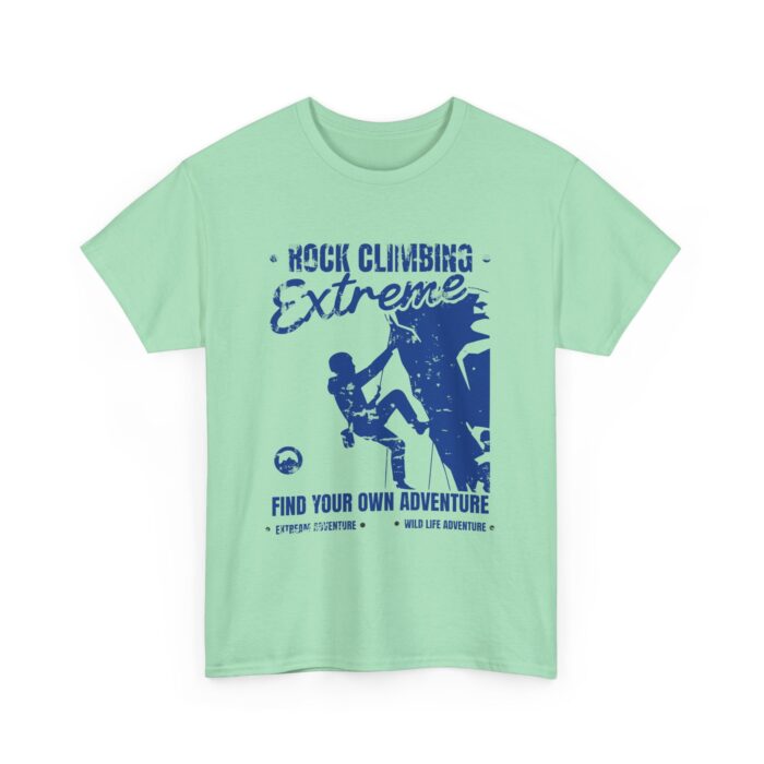 Extreme Rock Climbing Adventure Tee - Unisex Heavy Cotton Shirt - Image 19