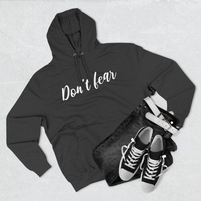 Ride with wave Three-Panel Fleece Hoodie - Image 7
