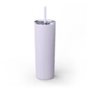 New York Glitter Skinny Tumbler with Straw, 20oz