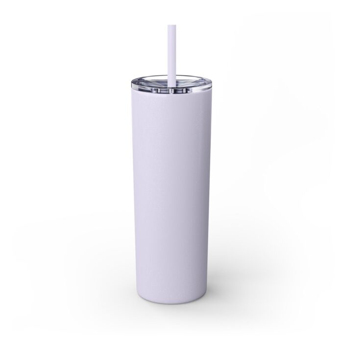 New York Glitter Skinny Tumbler with Straw, 20oz - Image 11