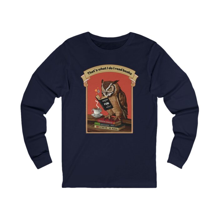 I read books Unisex Jersey Long Sleeve Tee - Image 9