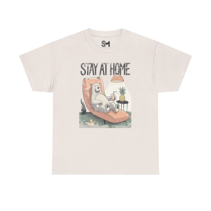 Stay at home Unisex Heavy Cotton Tee - Image 13