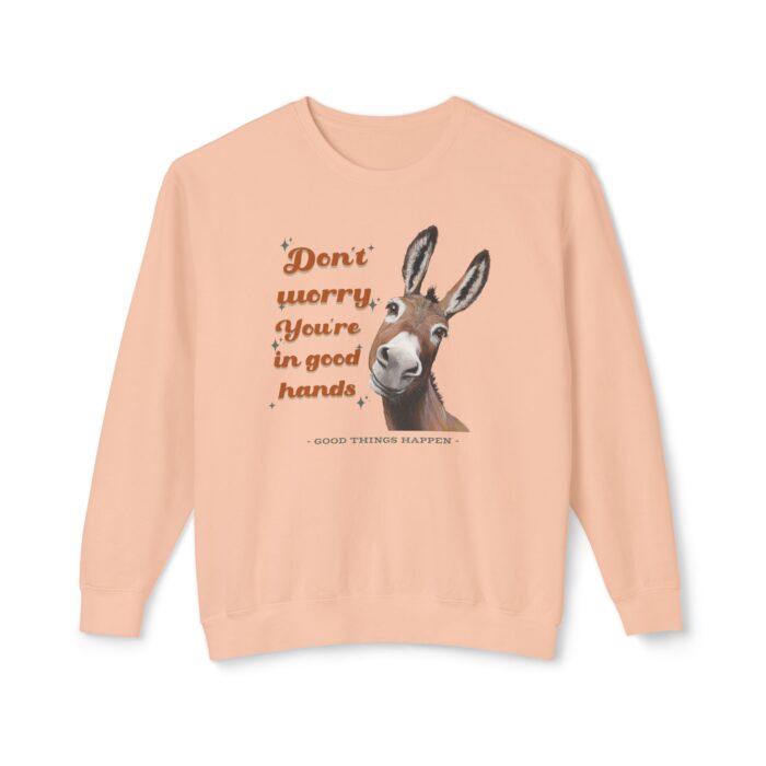 You're in good hands Unisex Lightweight Crewneck Sweatshirt - Image 9