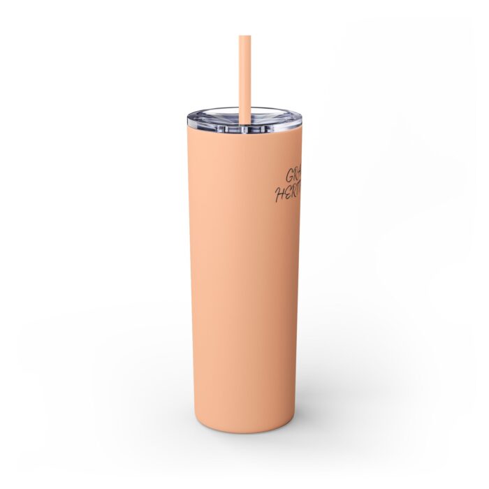 GRACE HERITAGE Skinny Tumbler with Straw, 20oz - Image 7