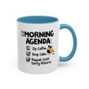 Morning Agenda Accent Coffee Mug (11, 15oz)