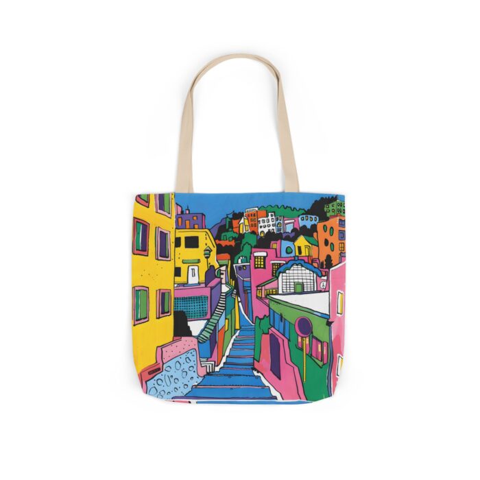 The hillside village in Korea Canvas Tote Bag, 5-Color Straps - Image 42
