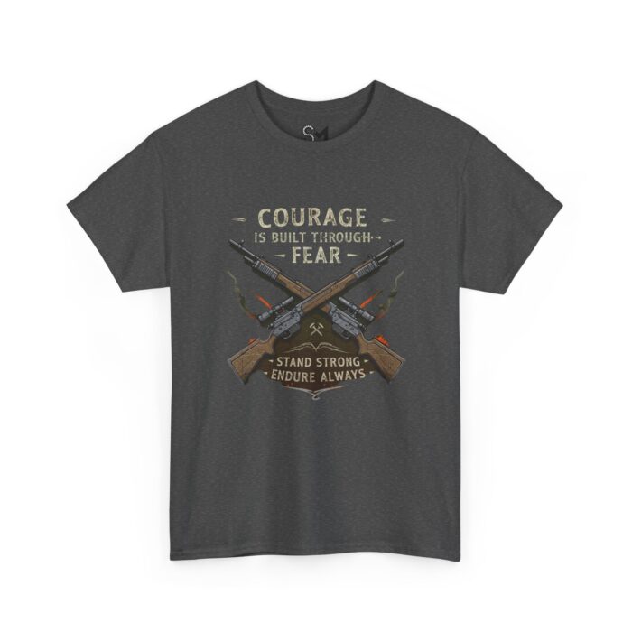 Courage is built through fear Unisex Heavy Cotton Tee - Image 15