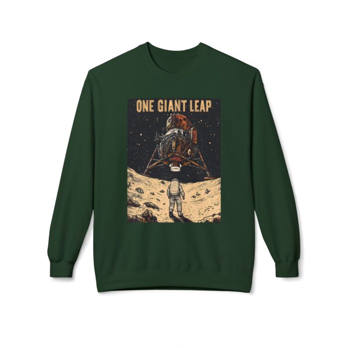 One giant leap Unisex Midweight Softstyle Fleece Crewneck Sweatshirt - Image 9