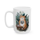 Cat-tle Coffee Time Ceramic Mug, (11oz, 15oz)