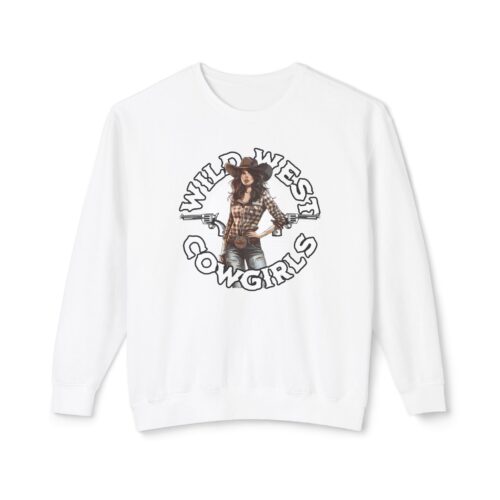 Wild West Cowgirls Unisex Lightweight Crewneck Sweatshirt