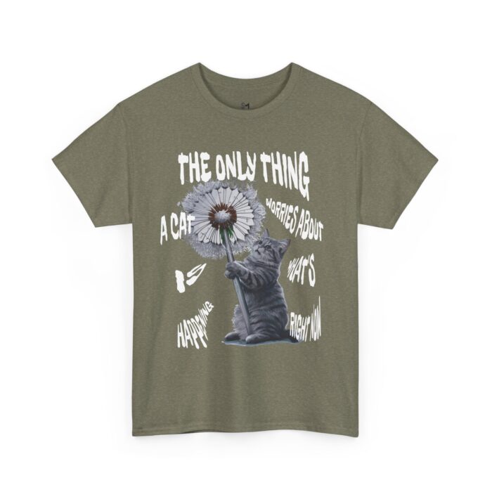 Cat worries Unisex Heavy Cotton Tee - Image 7