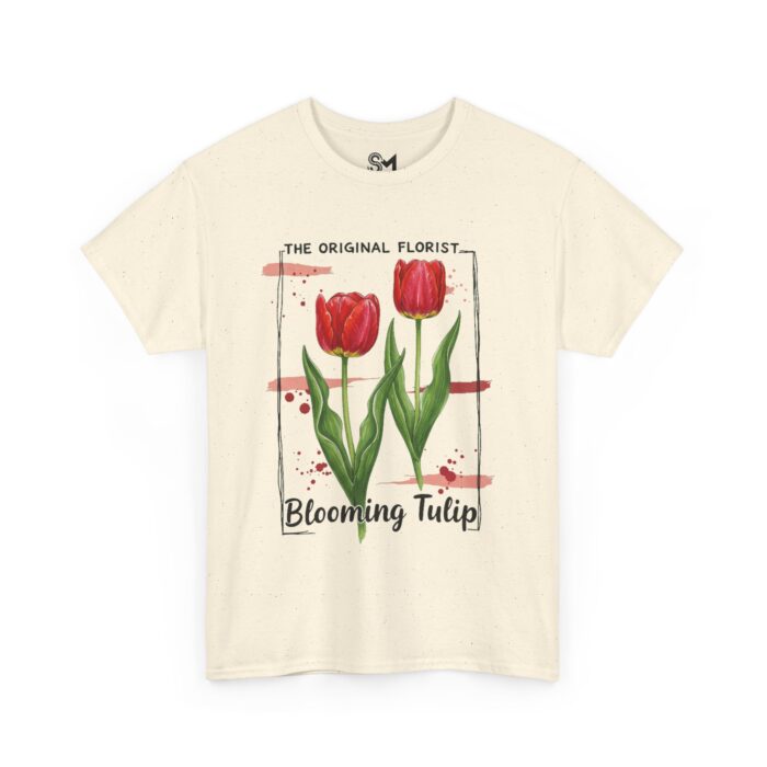 Blooming Tulip Unisex Heavy Cotton Tee - Image 19