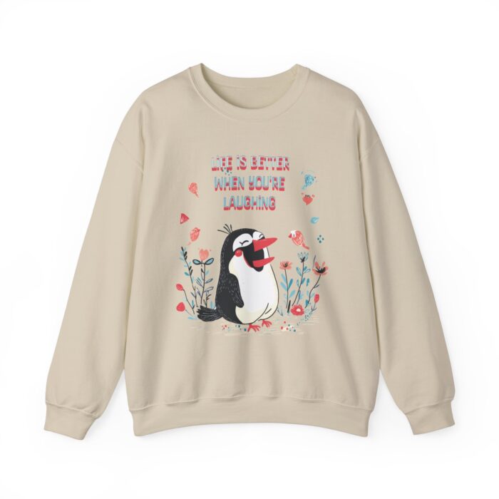 Life is better when you're laughing Unisex Heavy Blend™ Crewneck Sweatshirt - Image 5