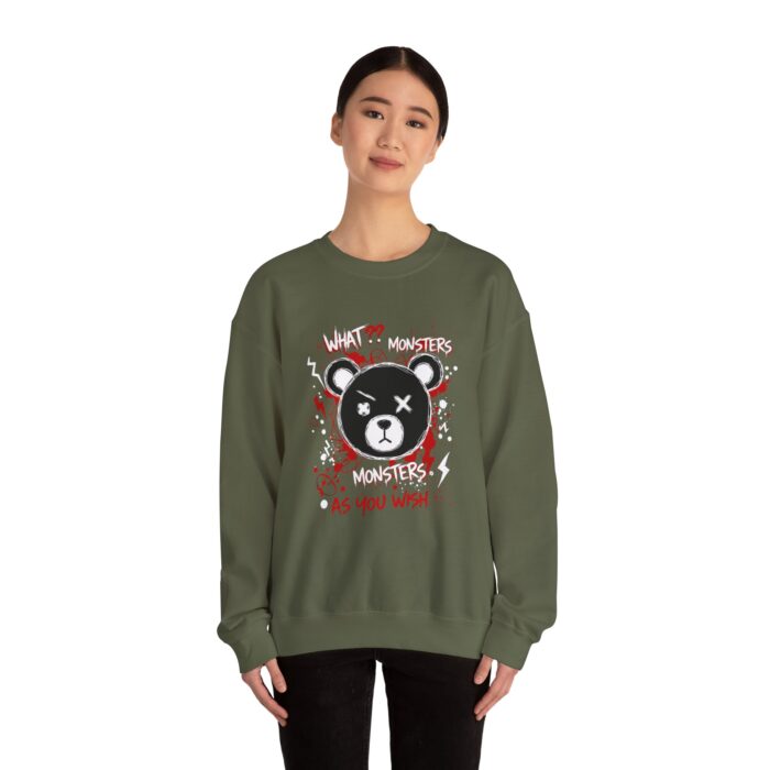 What! monsters as you wish Unisex Heavy Blend™ Crewneck Sweatshirt - Image 12