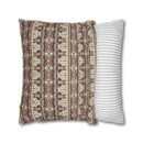 Vintage Cozy Faux Suede Square Pillowcase
