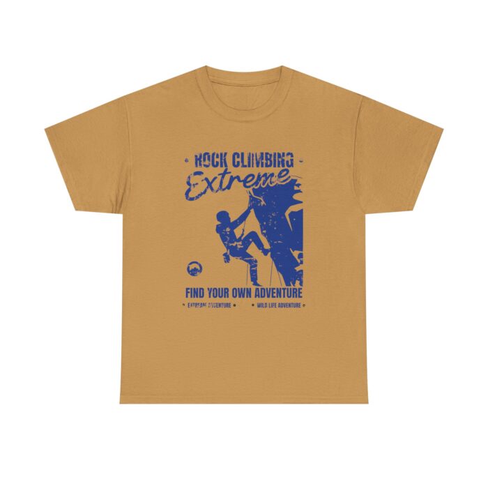 Extreme Rock Climbing Adventure Tee - Unisex Heavy Cotton Shirt - Image 9