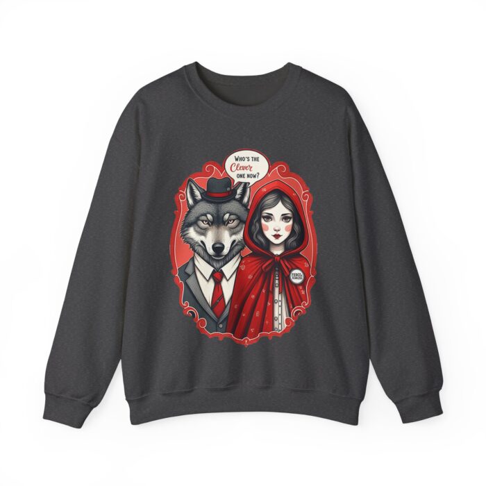 Who's the clever one Unisex Heavy Blend™ Crewneck Sweatshirt - Image 5