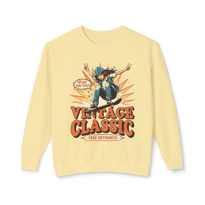 Vintage Classic Unisex Lightweight Crewneck Sweatshirt - Image 21