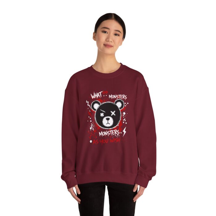 What! monsters as you wish Unisex Heavy Blend™ Crewneck Sweatshirt - Image 24