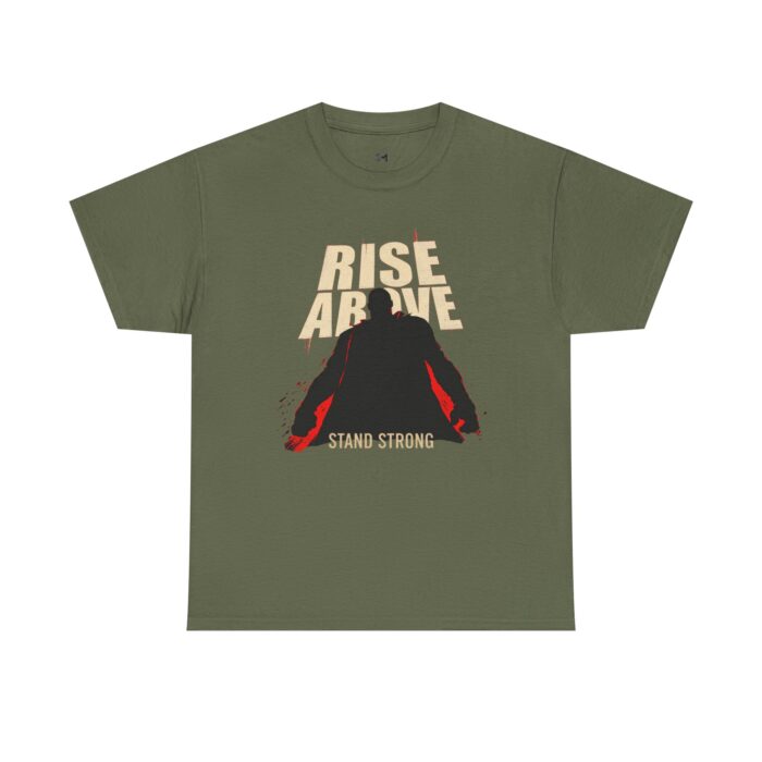 Rise above Unisex Heavy Cotton Tee - Image 5