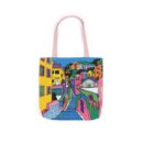 The hillside village in Korea Canvas Tote Bag, 5-Color Straps