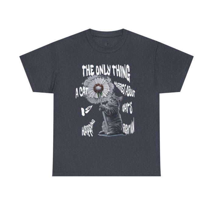 Cat worries Unisex Heavy Cotton Tee - Image 21