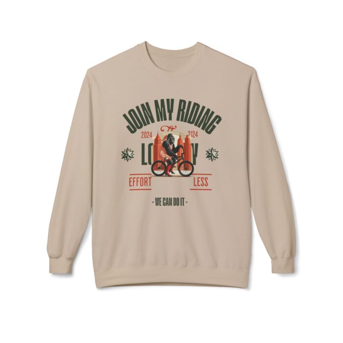 Join My Riding? Unisex Midweight Softstyle Fleece Crewneck Sweatshirt - Image 5