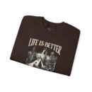 Life is better Unisex Heavy Blend™ Crewneck Sweatshirt