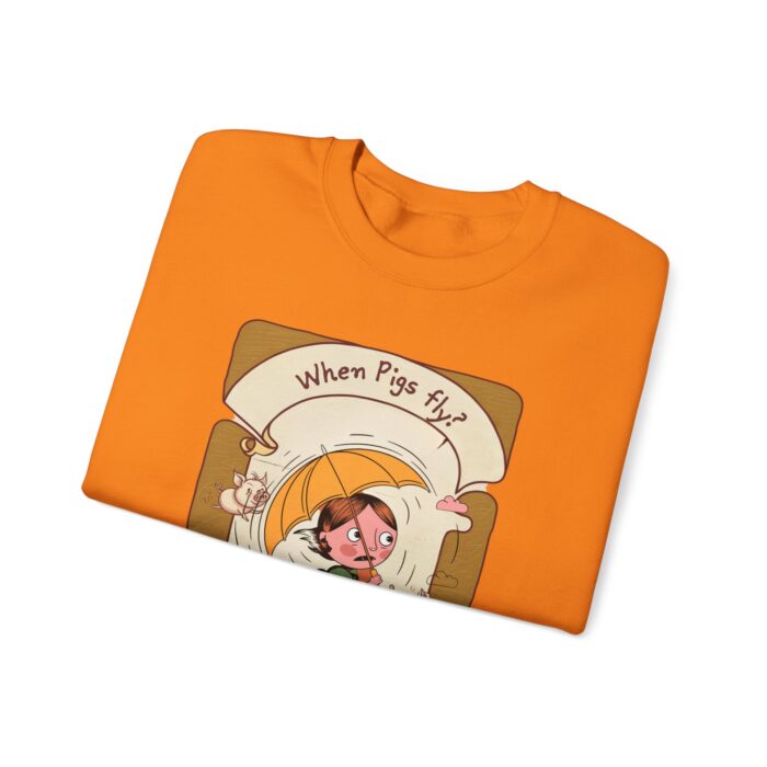 When pigs fly? Unisex Heavy Blend™ Crewneck Sweatshirt - Image 15