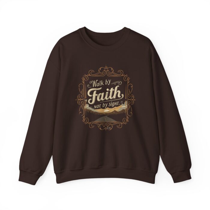 Walk by Faith Unisex Heavy Blend™ Crewneck Sweatshirt - Image 5