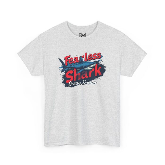 Fearless shark Unisex Heavy Cotton Tee - Image 7