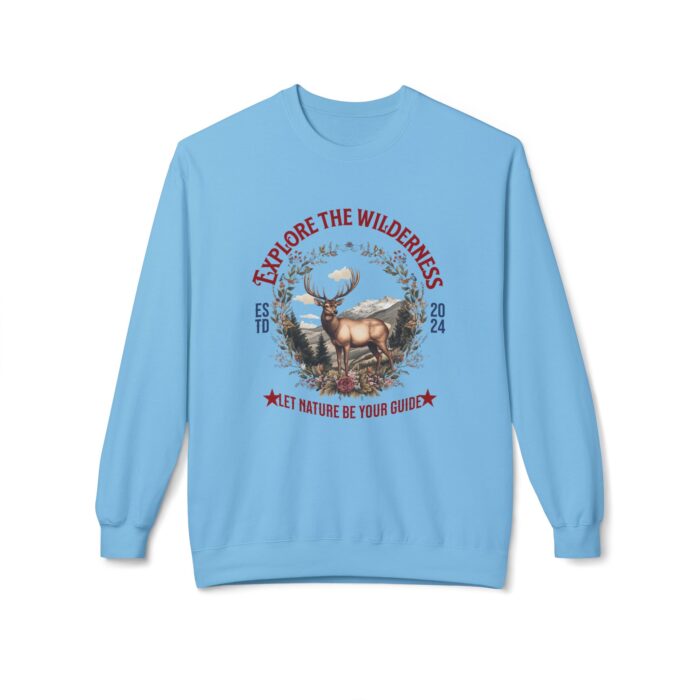 Explore the wilderness Unisex Midweight Softstyle Fleece Crewneck Sweatshirt - Image 13