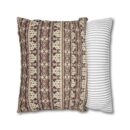 Vintage Cozy Faux Suede Square Pillowcase