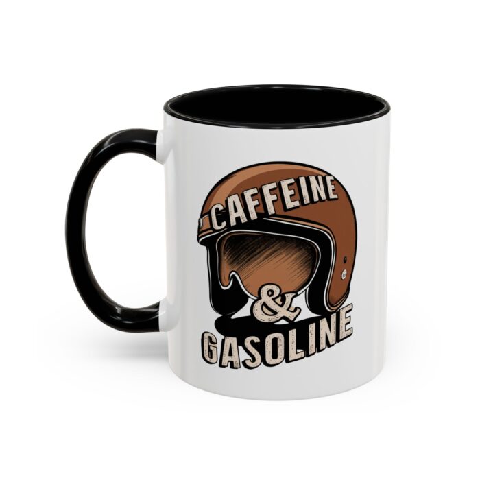Caffein $ Gasoline Accent Coffee Mug (11, 15oz) - Image 3