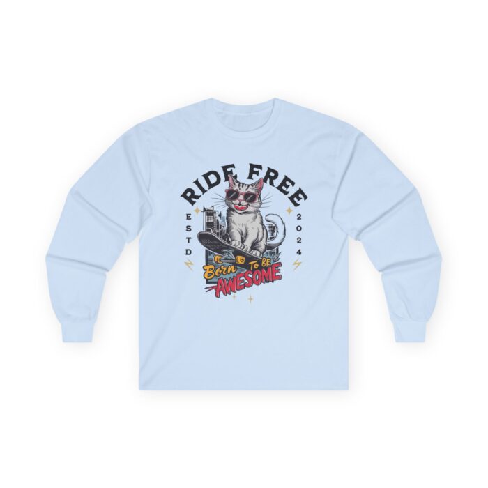 Born to be awesome Unisex Ultra Cotton Long Sleeve Tee - Image 10