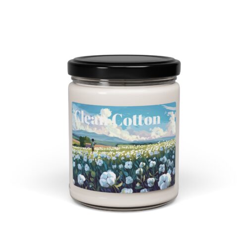 Clean cotton Scented Soy Candle, 9oz