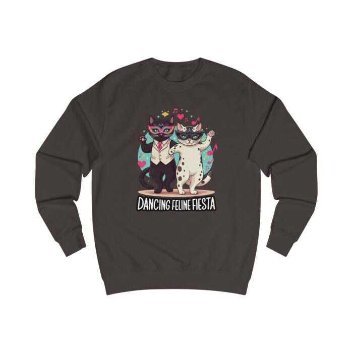 Dancing Feline Fiesta Unisex Sweatshirt - Image 3