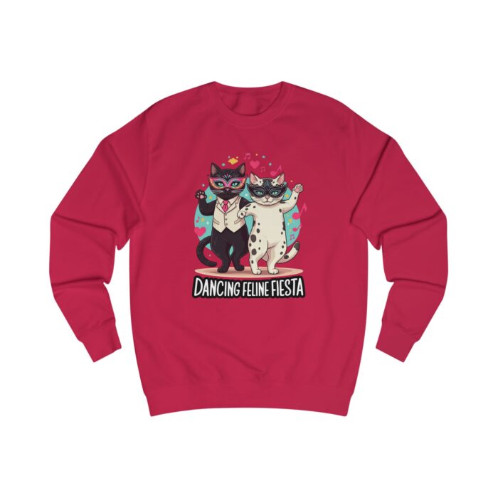 Dancing Feline Fiesta Unisex Sweatshirt - Image 23
