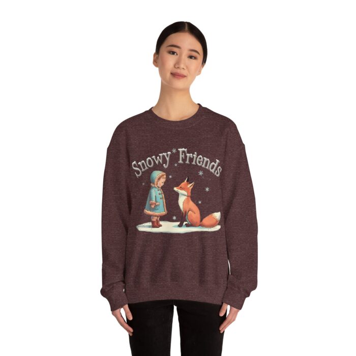 Snowy Friends Unisex Heavy Blend™ Crewneck Sweatshirt - Image 4